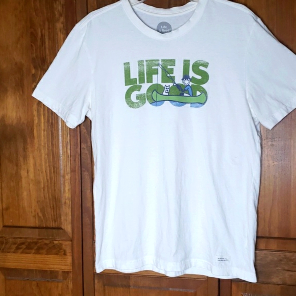 Life is Good Crusher T-Shirt Sz M